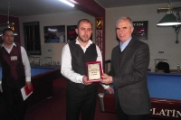 Erbaa'da yapılan 3 Bant Bilardo Şampiyonası ve plaket töreni